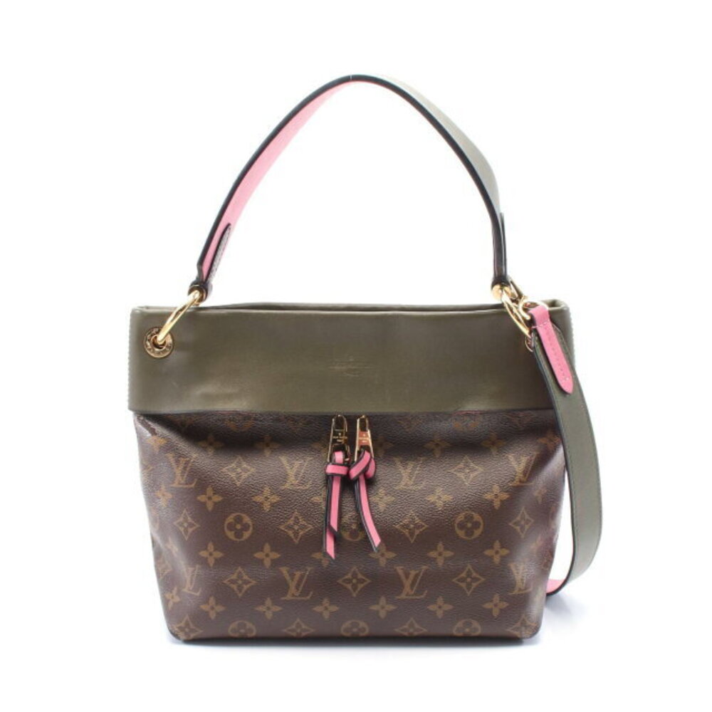 Louis Vuitton Tuileries Besace Shoulder Bag Brown khaki Green Pink